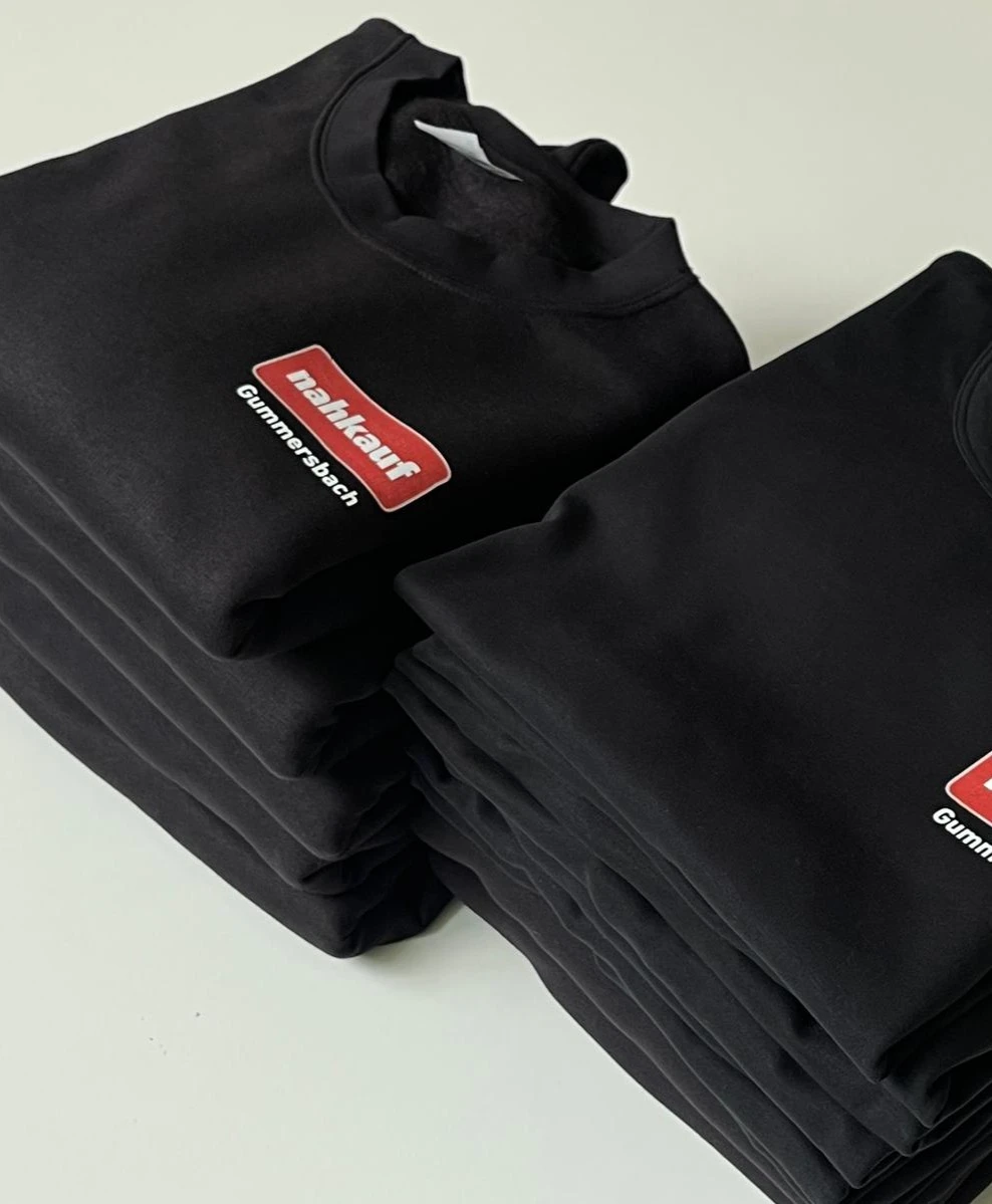 Digitaldruck auf Hoodies und Sweats für Corporate Wear in NRW
