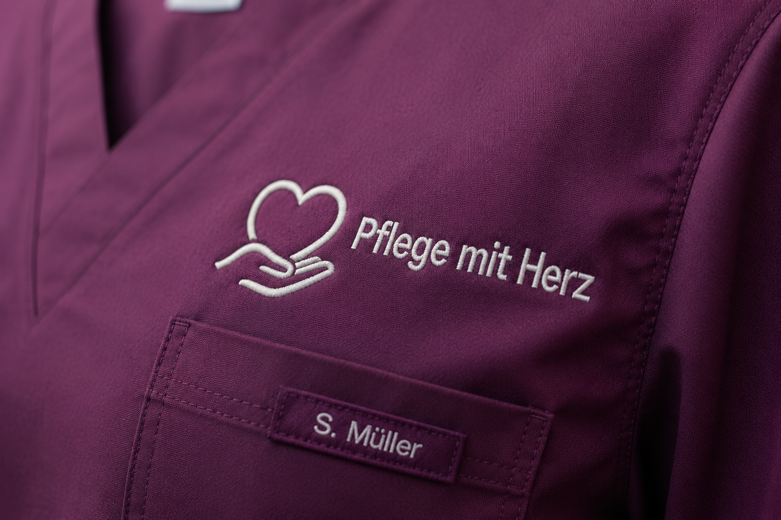 Praxiskleidung mit Logo f&uuml;r Pflege und medizinische Teams
